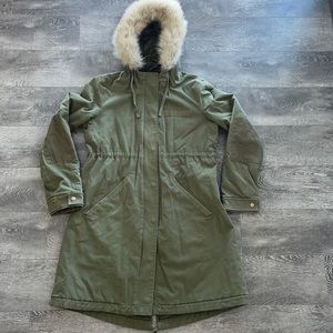 GAP Maternity Winter Khaki Coat Size S